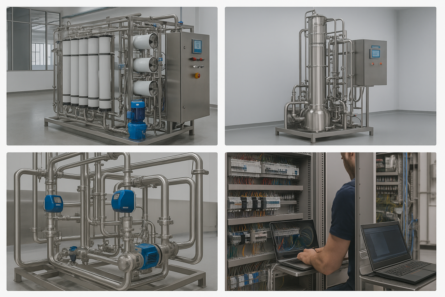 Equipamentos e tubulação sanitária