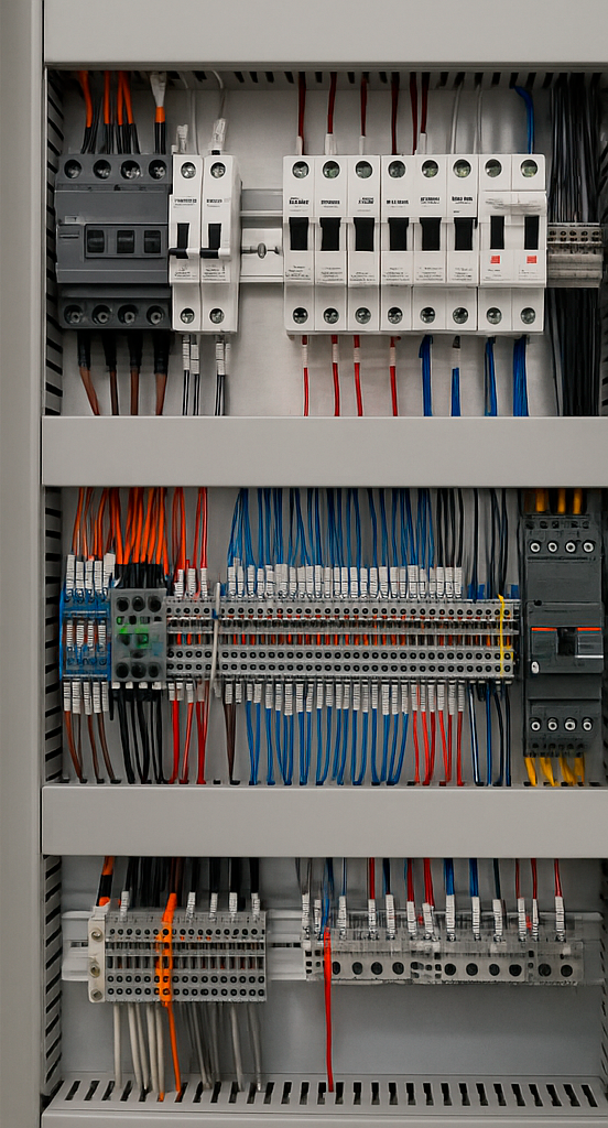 Painel elétrico e QDC