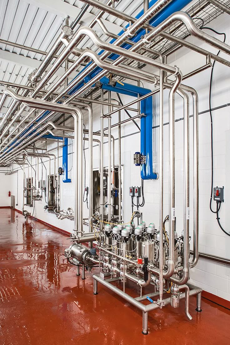 Tubulações industriais em inox